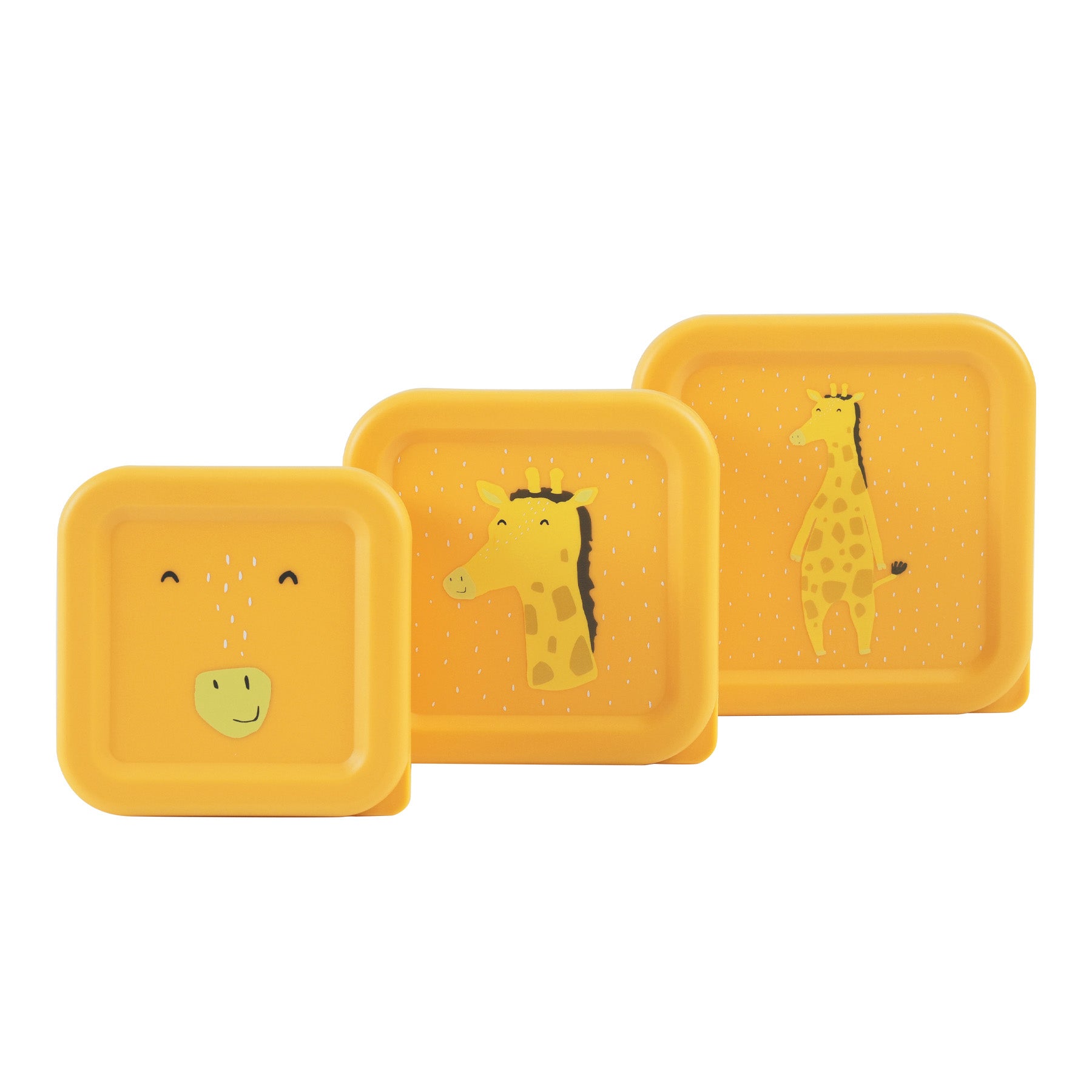 Trixie Baby Boîtes à goûter et boîtes repas Boîtes à goûter 3 pièces Mr. Giraffe