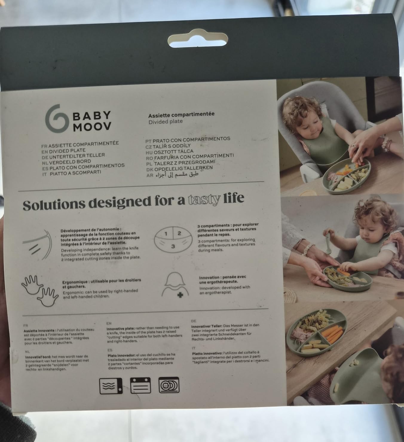 Babymoov Isy / Babybols assiette compartimentée antidérapante en silicone