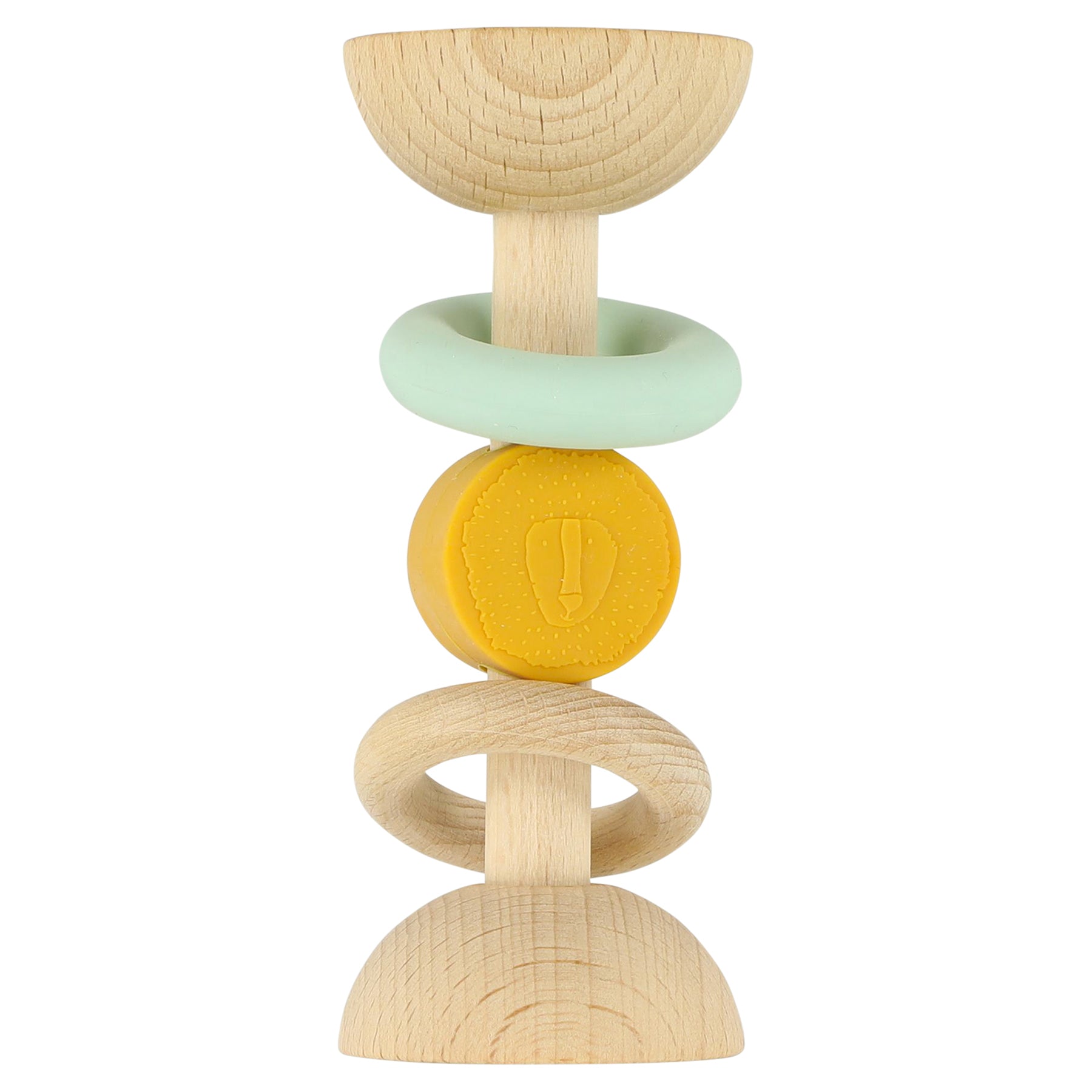 Trixie Baby Hochet en silicone et bois Mr. Lion