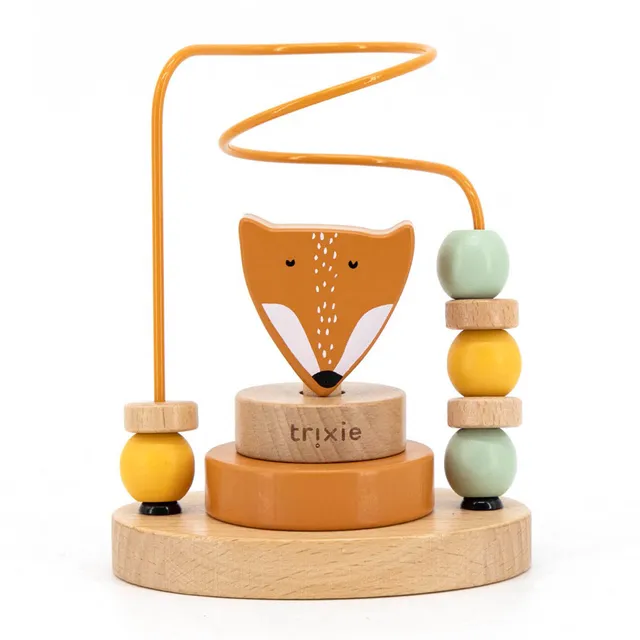 Trixie Baby Labyrinthes à perles Mr. Fox labyrinthe en bois FSC