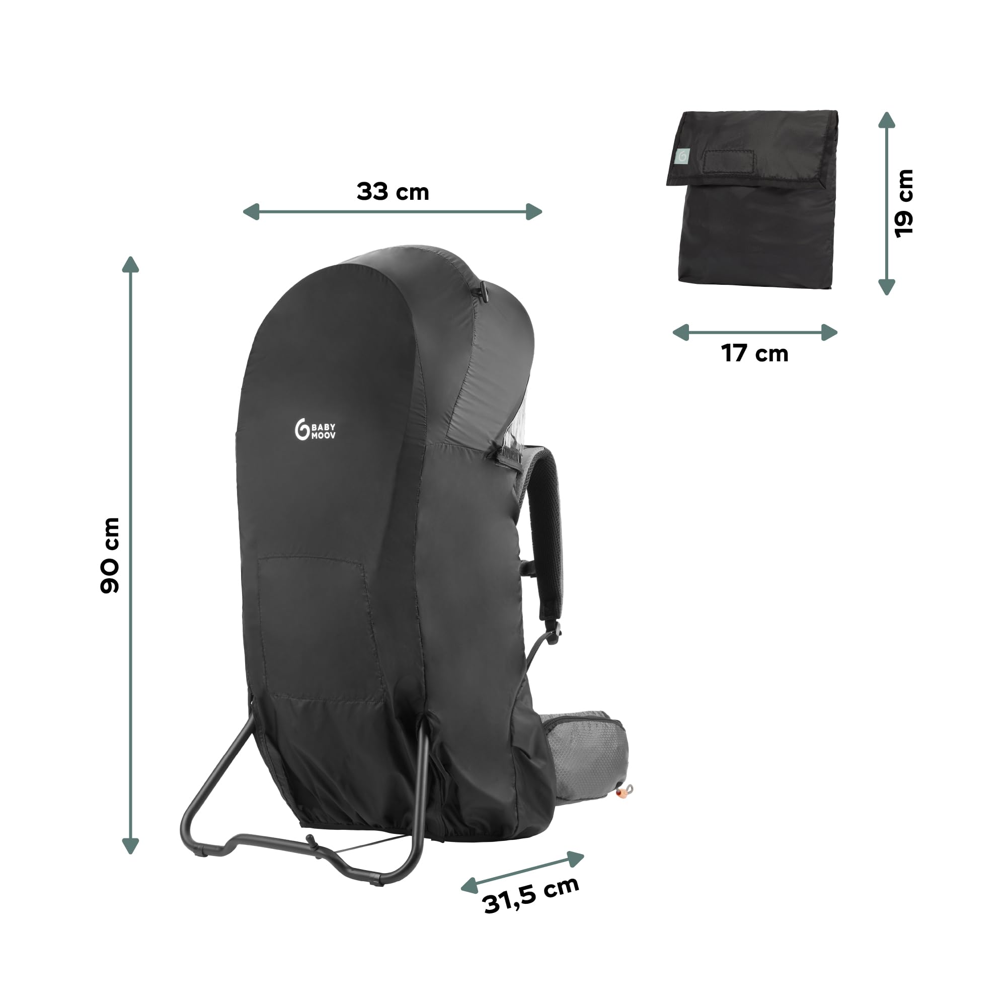 Babymoov Moov & Hike housse de pluie intégrale nylon 70D