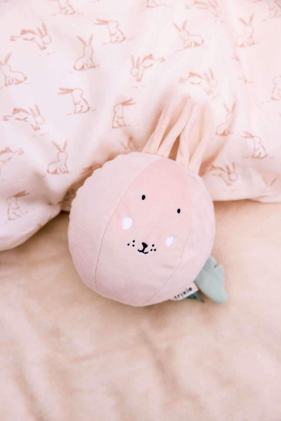 Trixie Baby Literie de bébé Rosy Rabbit housse de couette 100 x 140 cm coton