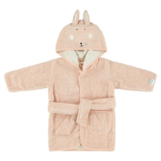 Trixie Baby Capes de bain Mrs. Rabbit peignoir 1-2 ans coton bio