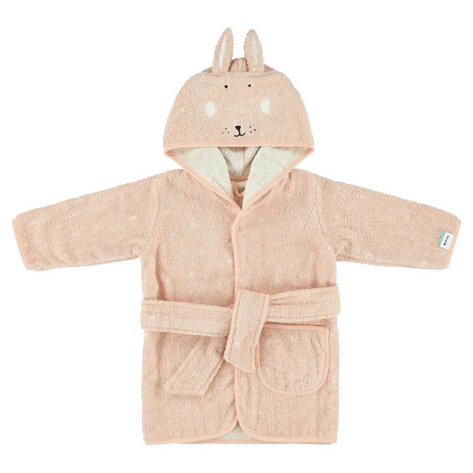 Trixie Baby Capes de bain Mrs. Rabbit peignoir 1-2 ans coton bio