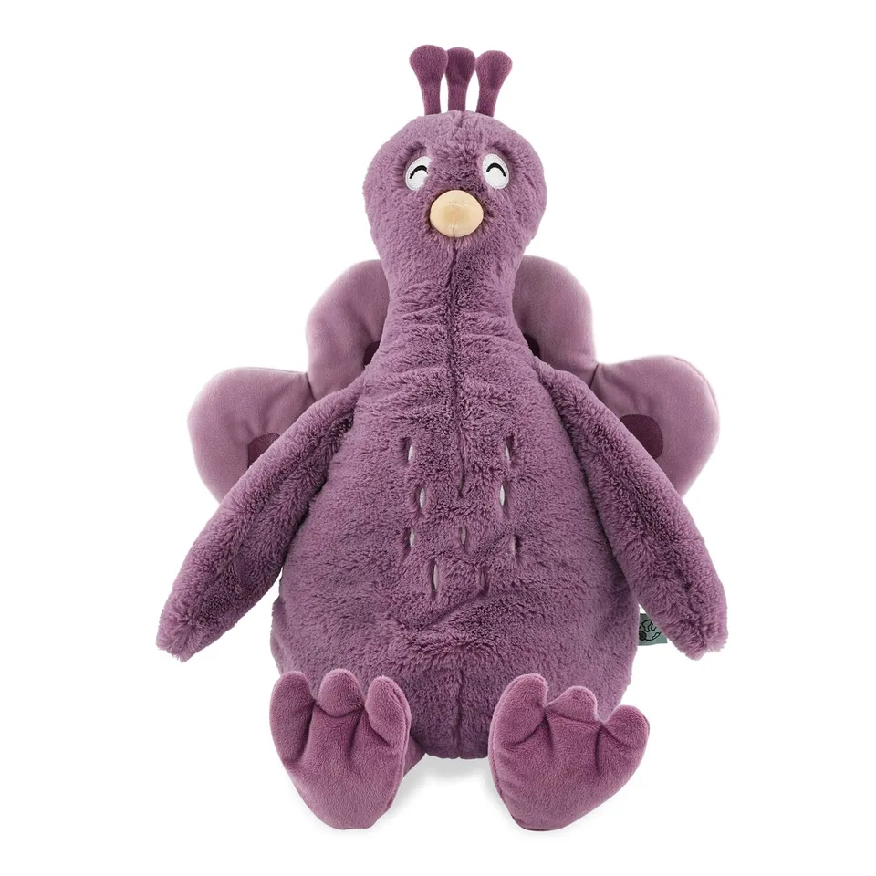 Trixie Baby Premiers jouets Animal en peluche grande Mrs. Peacock peluche