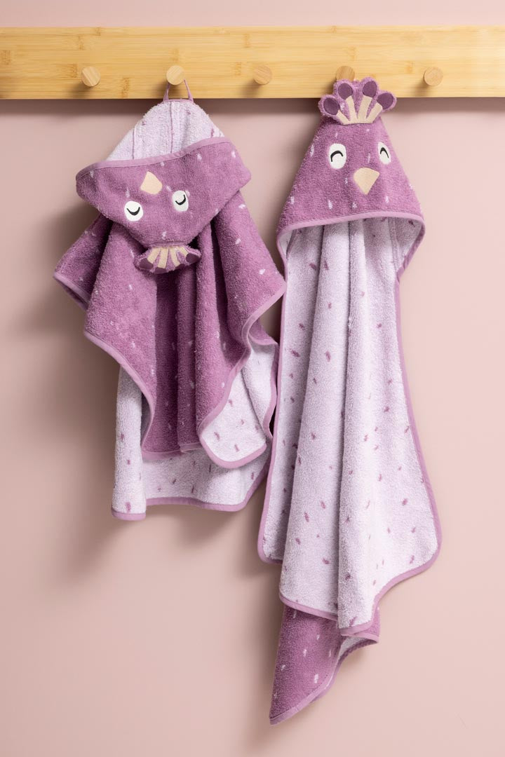 Trixie Baby Ponchos Poncho - Mrs. Peacock en coton bio