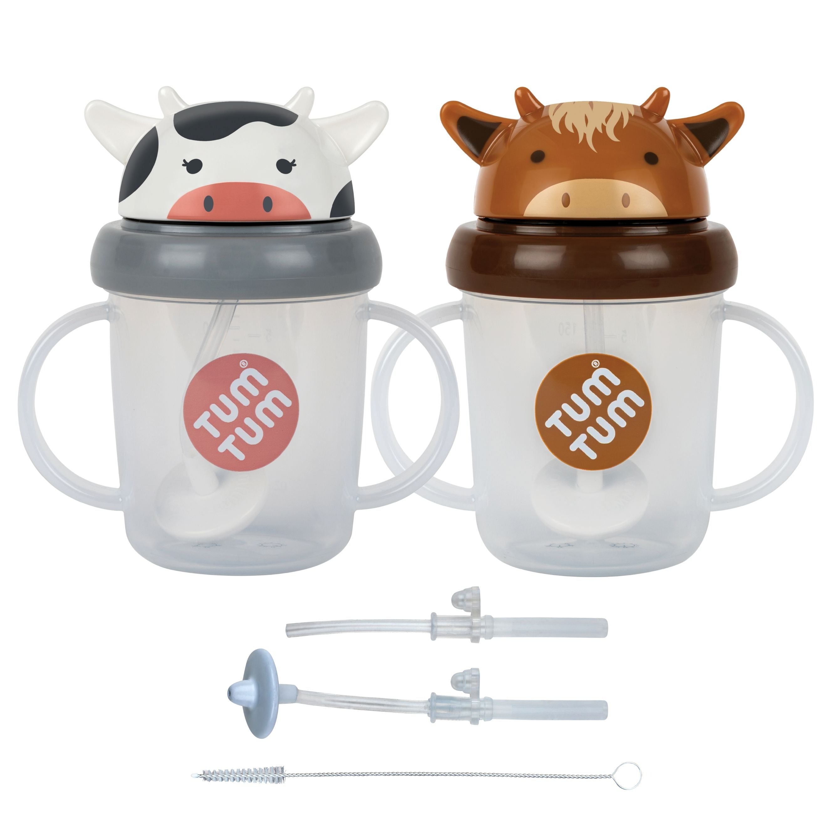 Tum Tum Cups Connie & Clyde Tippy Up Cups Bundle 200ml gobelet à paille