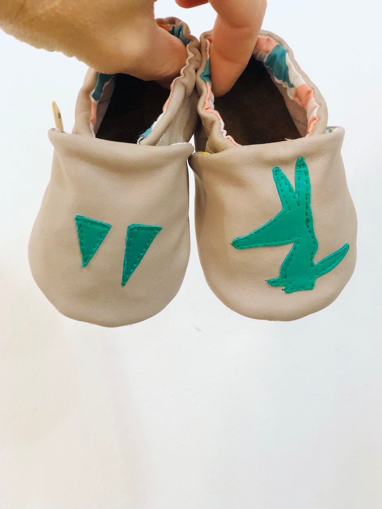 PIOLOU Les Chaussons en cuir chaussons bébé 6-12 mois beige