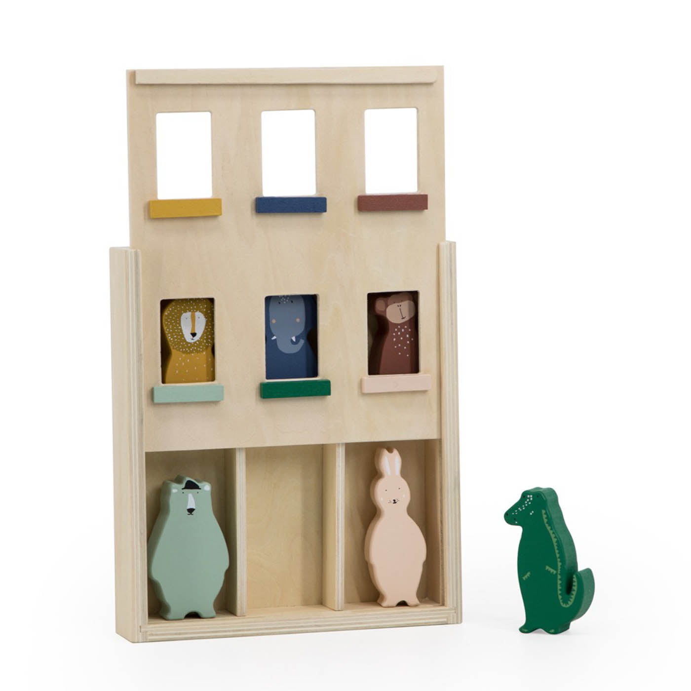 Trixie Baby Jeu symbolique Appartement en bois animaux