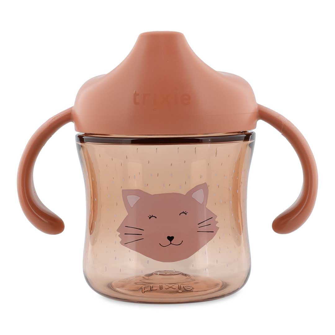 Trixie Baby Tasses et gobelets Tasse d’apprentissage avec poignées Mrs. Cat anti-fuite