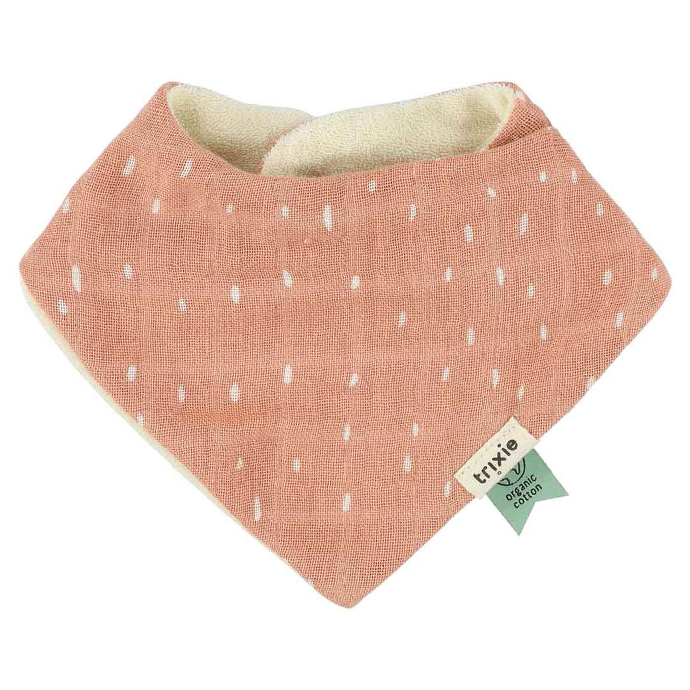 Trixie Baby Bavoirs Bavoir bandana 3-pack mix Rosy Rabbit lot de 3 absorbants