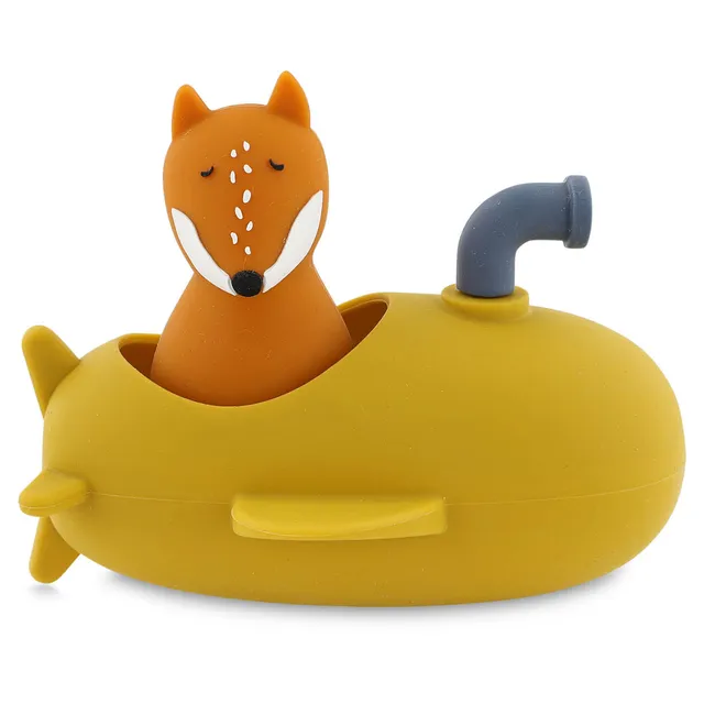 Trixie Baby Jouets de bain Jouet de bain sous-marin Mr. Fox en silicone