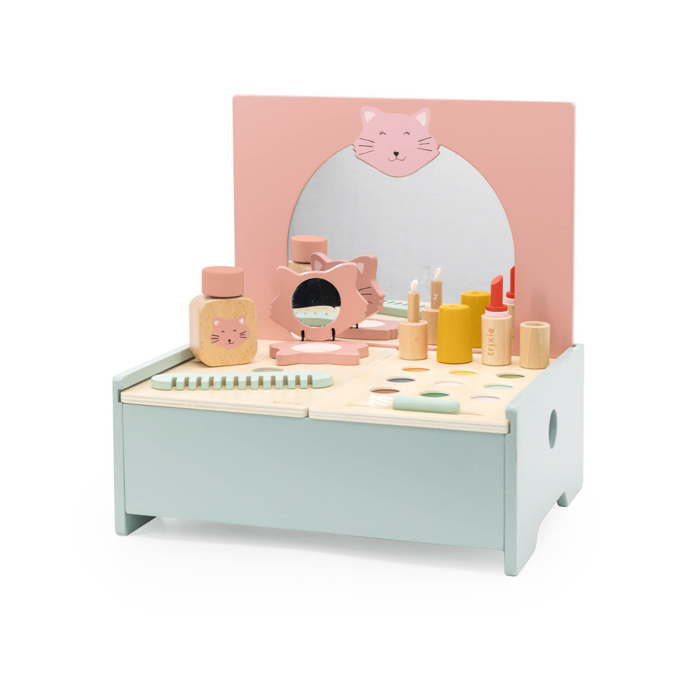 Trixie Baby Jeu symbolique Coiffeuse avec miroir bois