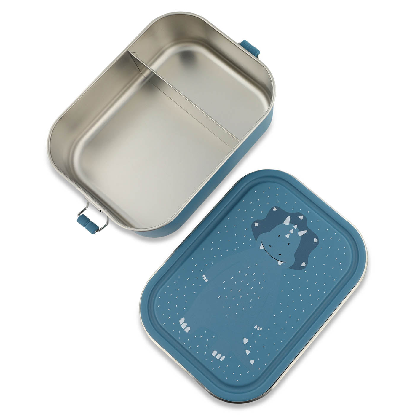 Trixie Baby Boîtes à goûter et boîtes repas grande Mr. Triceratops inox