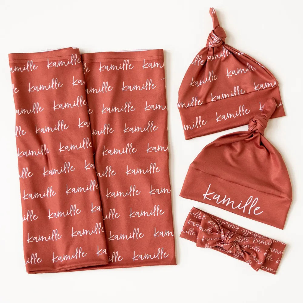 Baby-Crea Emmaillotage Bébé Le Cocon de Nuit couverture terracotta personnalisée