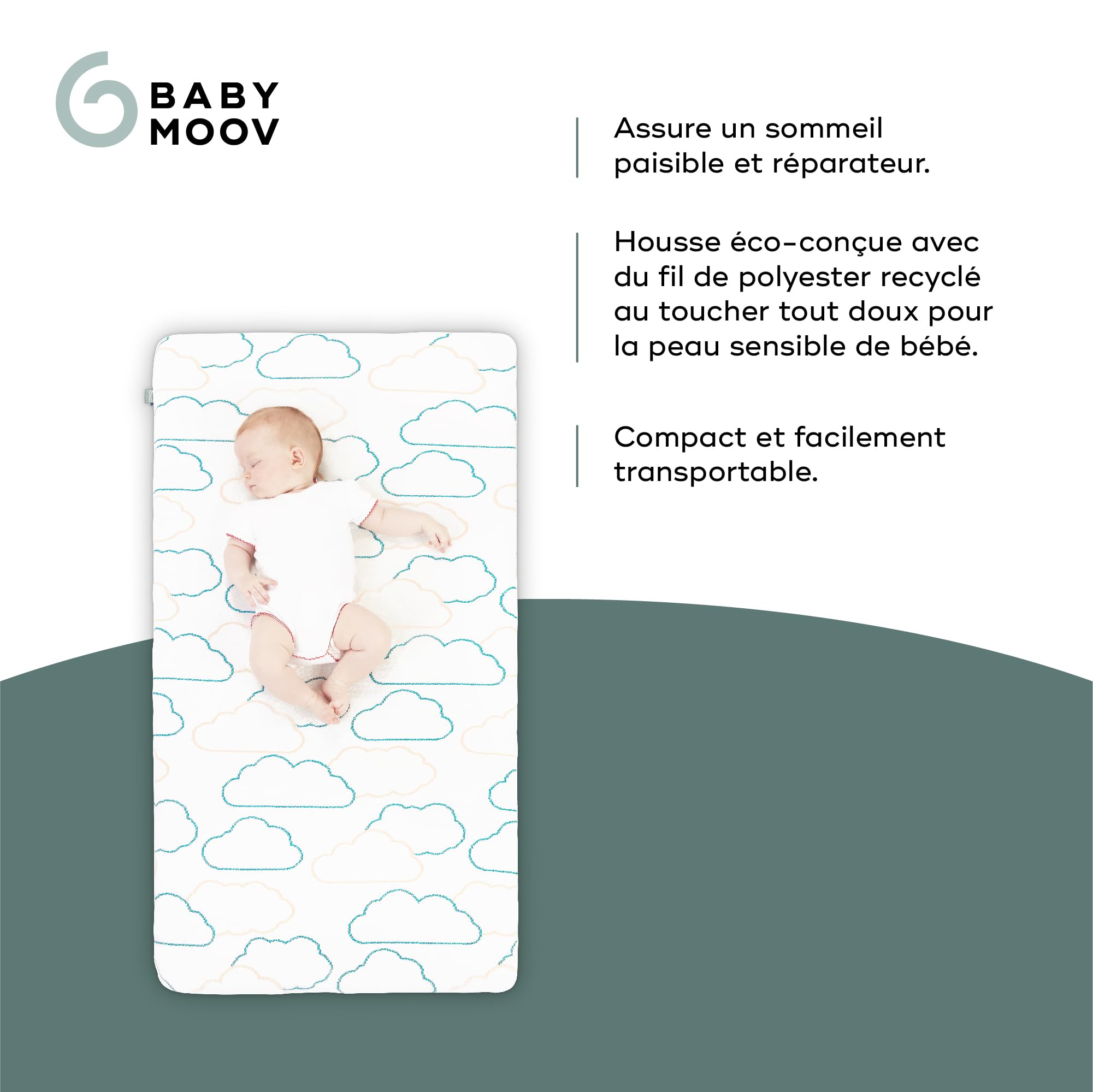 Babymoov Moov / Moov & Cosy'Lite Nomad matelas de voyage 60 × 120 cm