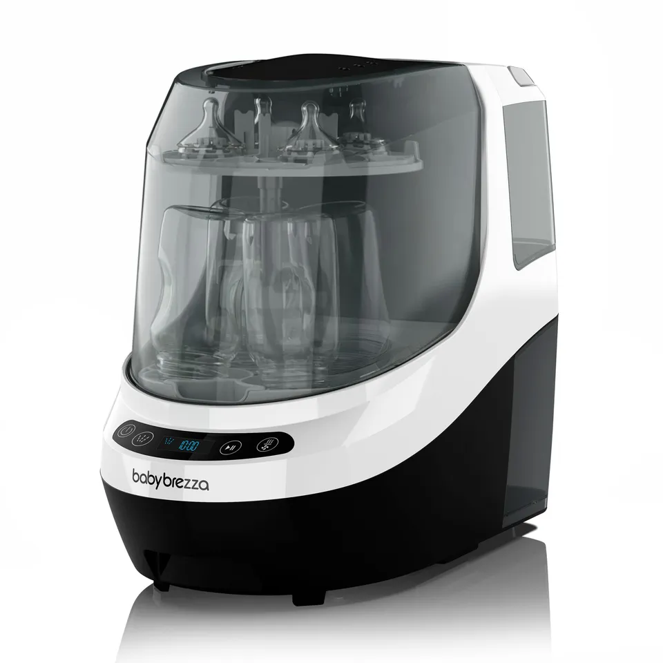 Baby Brezza Bottle Washer Pro lave-biberons noir et blanc, 4 biberons