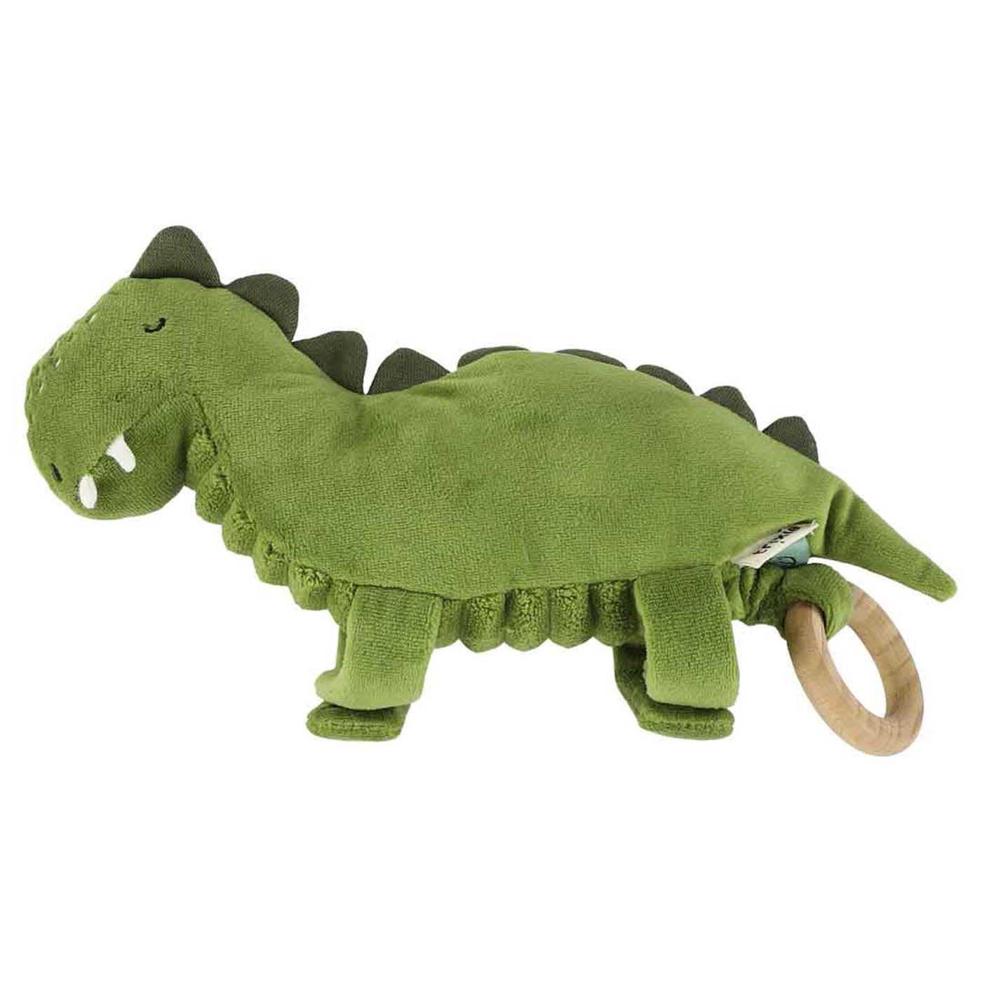 Trixie Baby Jouets d'activités Jouet musical Mr. Dino jouet à tirer avec velcro