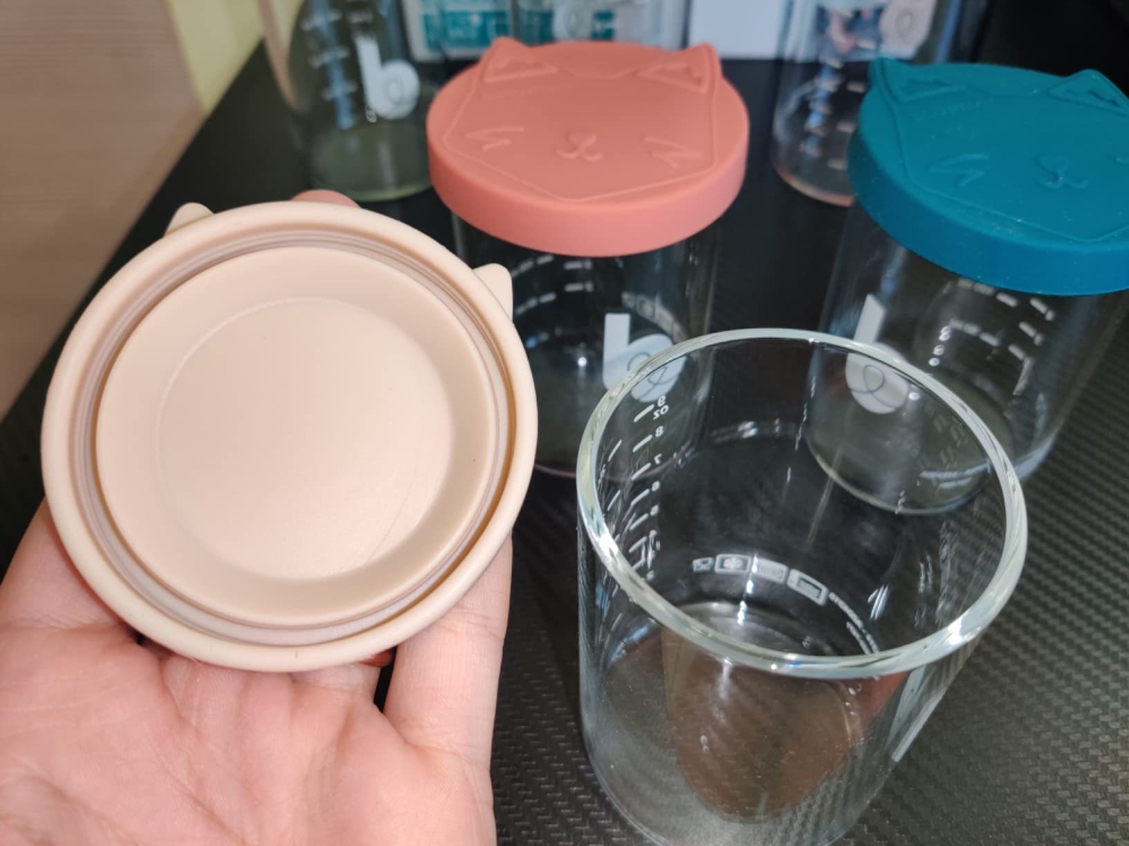 Babymoov Isy Bowls pots de conservation en verre 9 pièces hermétiques