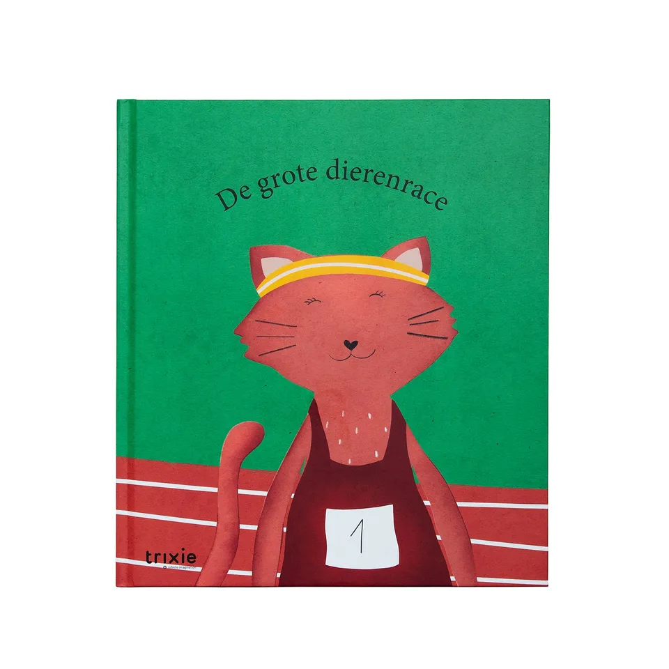Trixie Baby Jeux, puzzles & livres Livre de conte La grande course des animaux NL