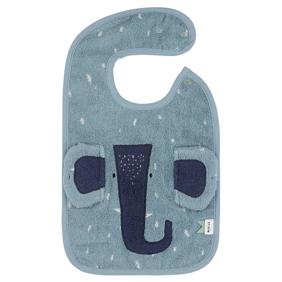 Trixie Baby Bavoirs Bavoir Mrs. Elephant coton biologique