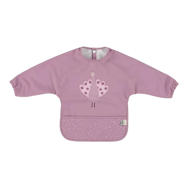 Trixie Baby Bavoirs Mrs. Peacock bavoir à manches imperméable