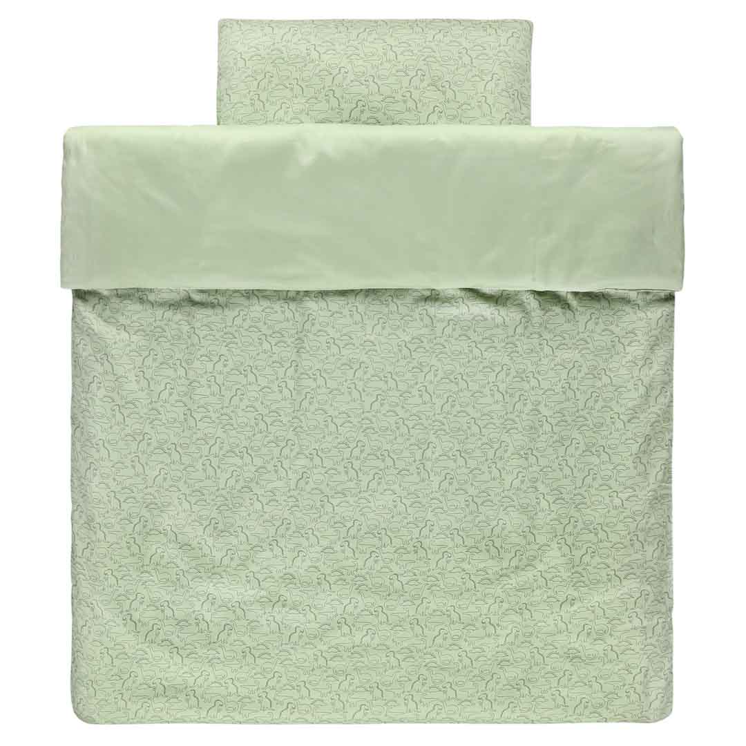 Trixie Baby Literie de bébé Daring Dino housse de couette 100x140 cm coton