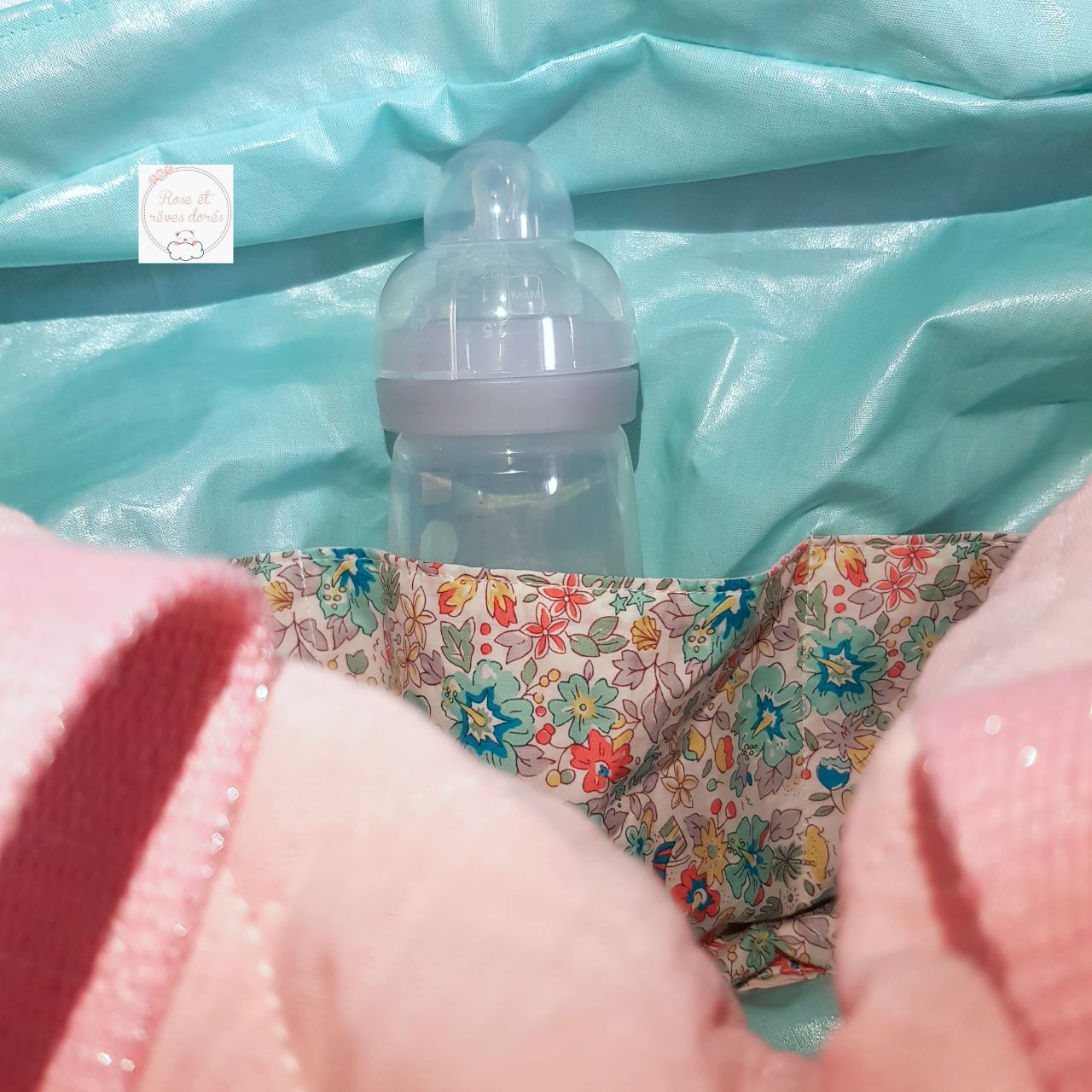Rose et rêves dorés Créations sur-mesure Cupcake sac à langer personnalisable grande taille