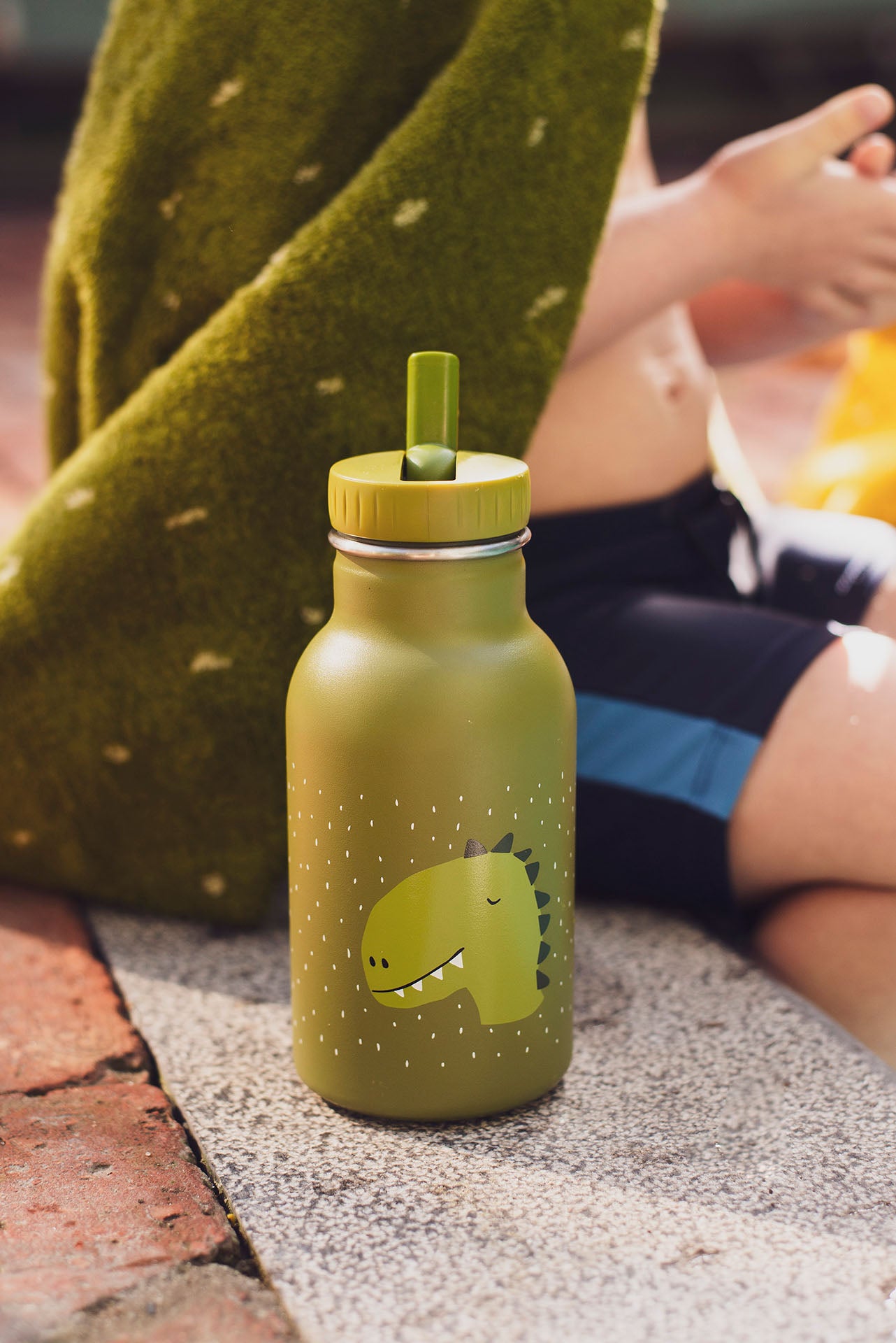 Trixie Baby Gourdes isothermes Gourde isotherme 350 ml Mr. Dino inox