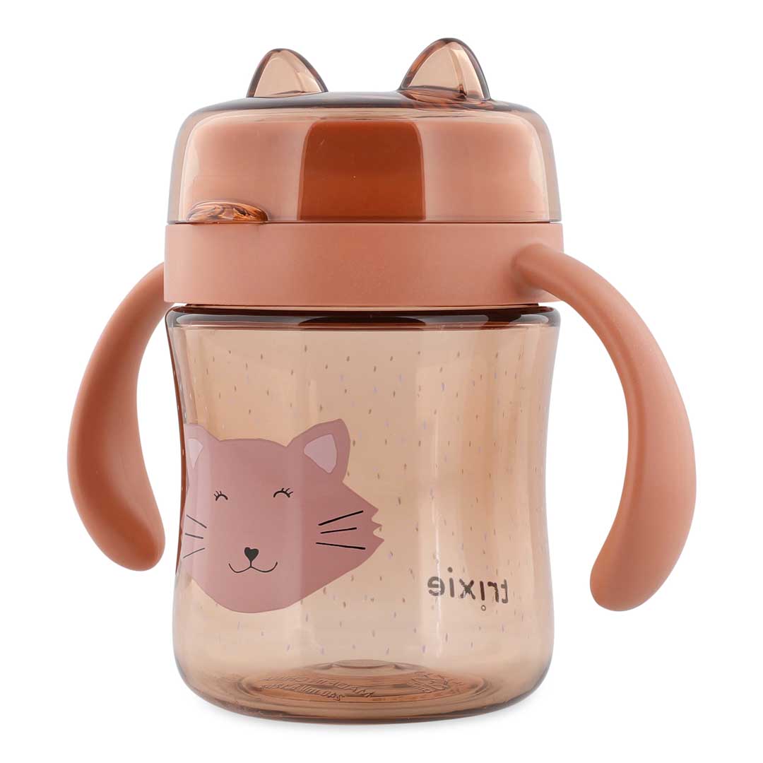 Trixie Baby Tasses et gobelets Gobelet 360° avec poignées Mrs. Cat anti-fuite