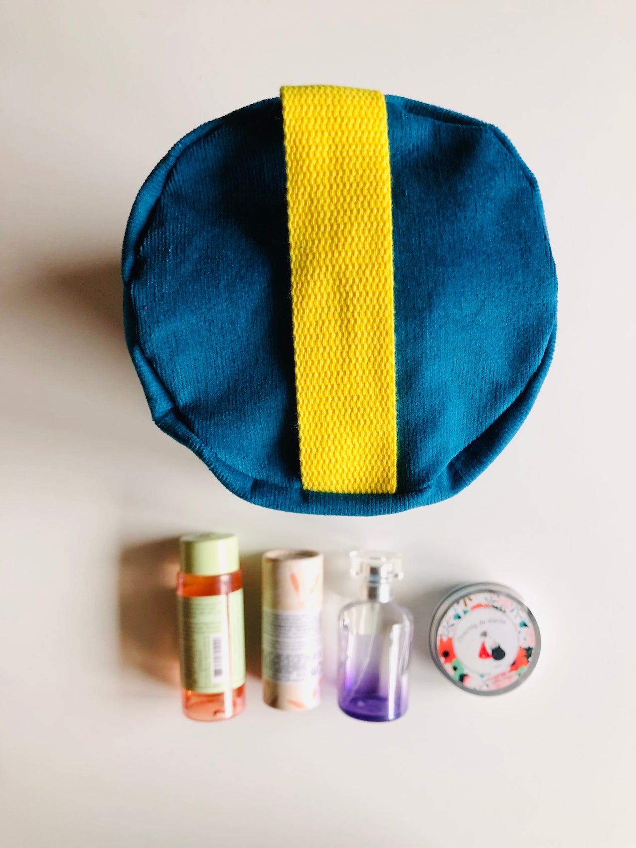 PIOLOU La Trousse de Toilette trousse de toilette PM velours bleu