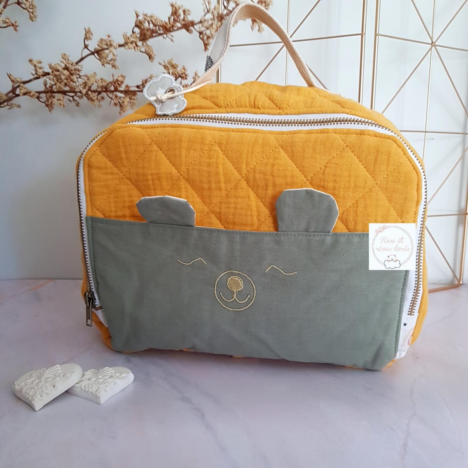 Rose et rêves dorés Sacs divers Valisette Marmelade Arc en ciel rosé