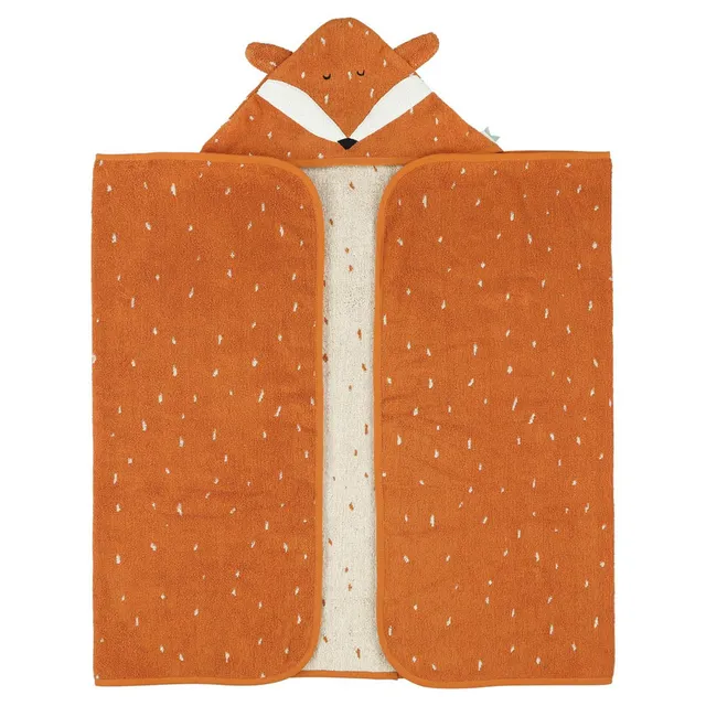 Trixie Baby Capes de bain Cape de bain 70x130cm Mr. Fox coton bio