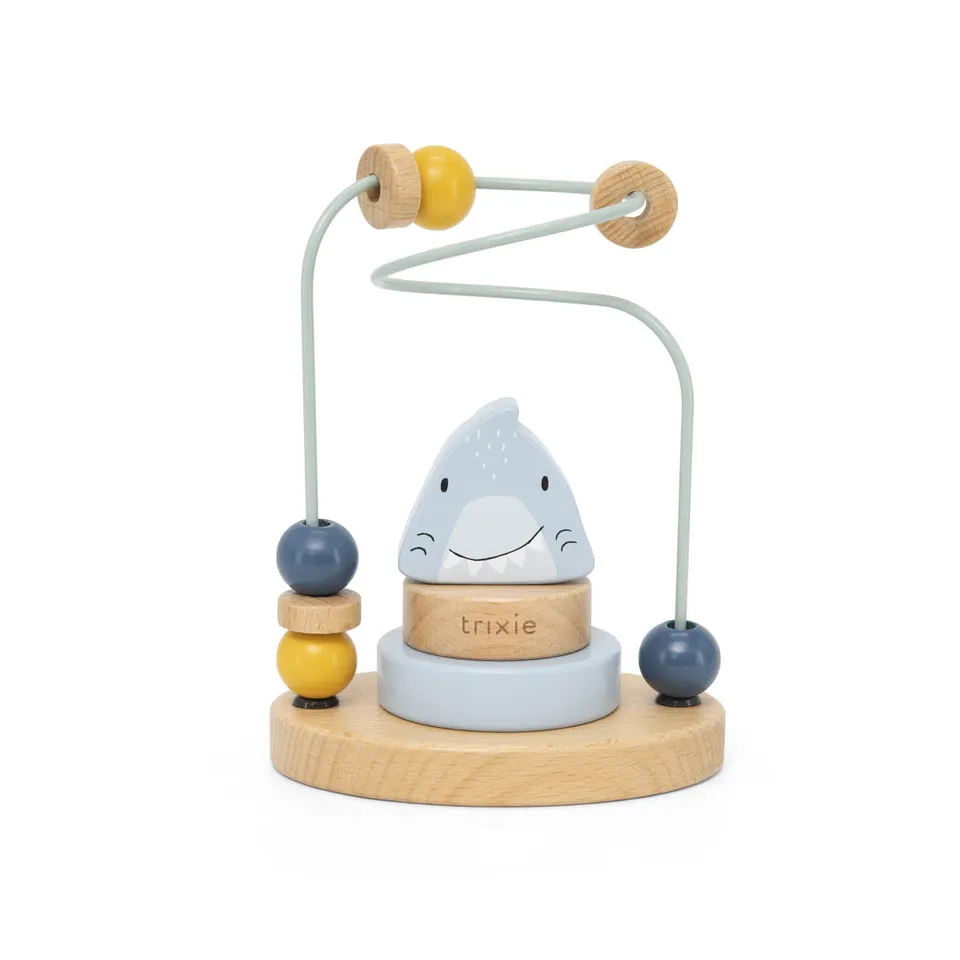 Trixie Baby Labyrinthes à perles Mr. Shark labyrinthe en bois