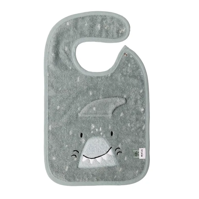 Trixie Baby Bavoirs Mr. Shark bavoir coton bio deux tailles