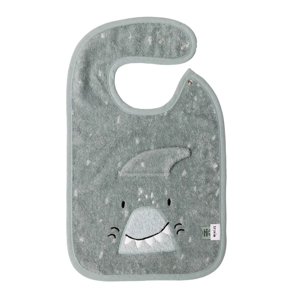 Trixie Baby Bavoirs Mr. Shark bavoir coton bio deux tailles