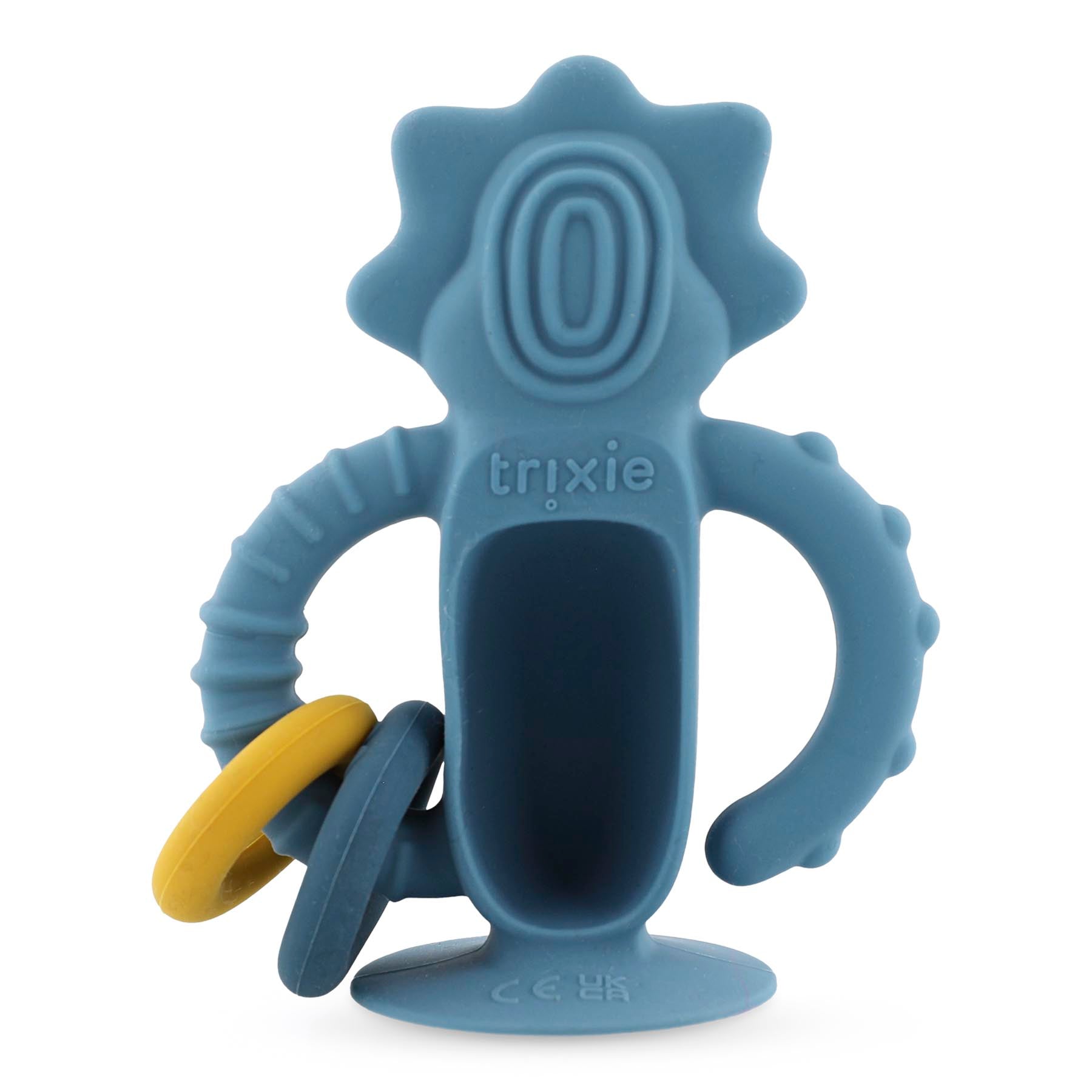 Trixie Baby Jouets sensoriels Jouet sensoriel en silicone avec ventouse Mr. Triceratops