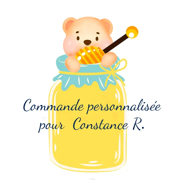 Rose et rêves dorés commande personnalisée pour Constance R. langes