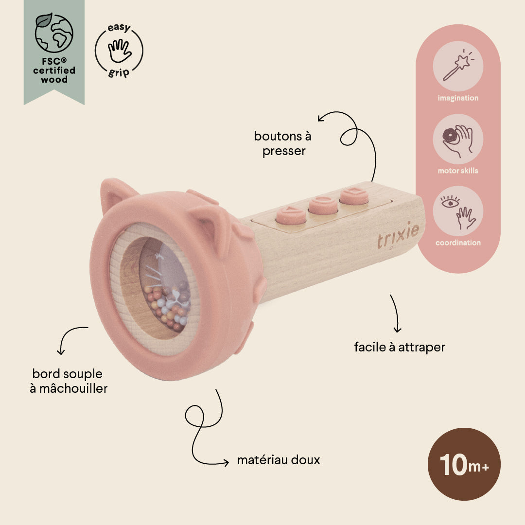 Trixie Baby Mrs. Cat lampe de jeu bois et silicone