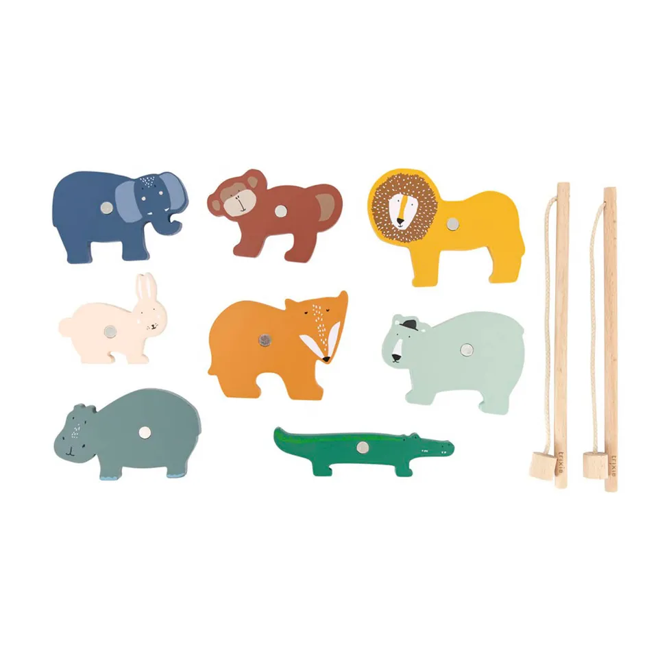 Trixie Baby Jouets d'activités Jeu de pêche en bois