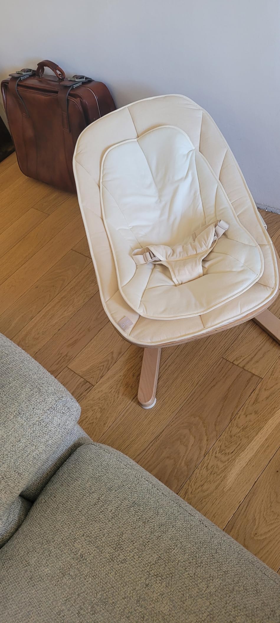 Babymoov Swoon Flow transat bébé évolutif beige bois jusqu’à 18 kg