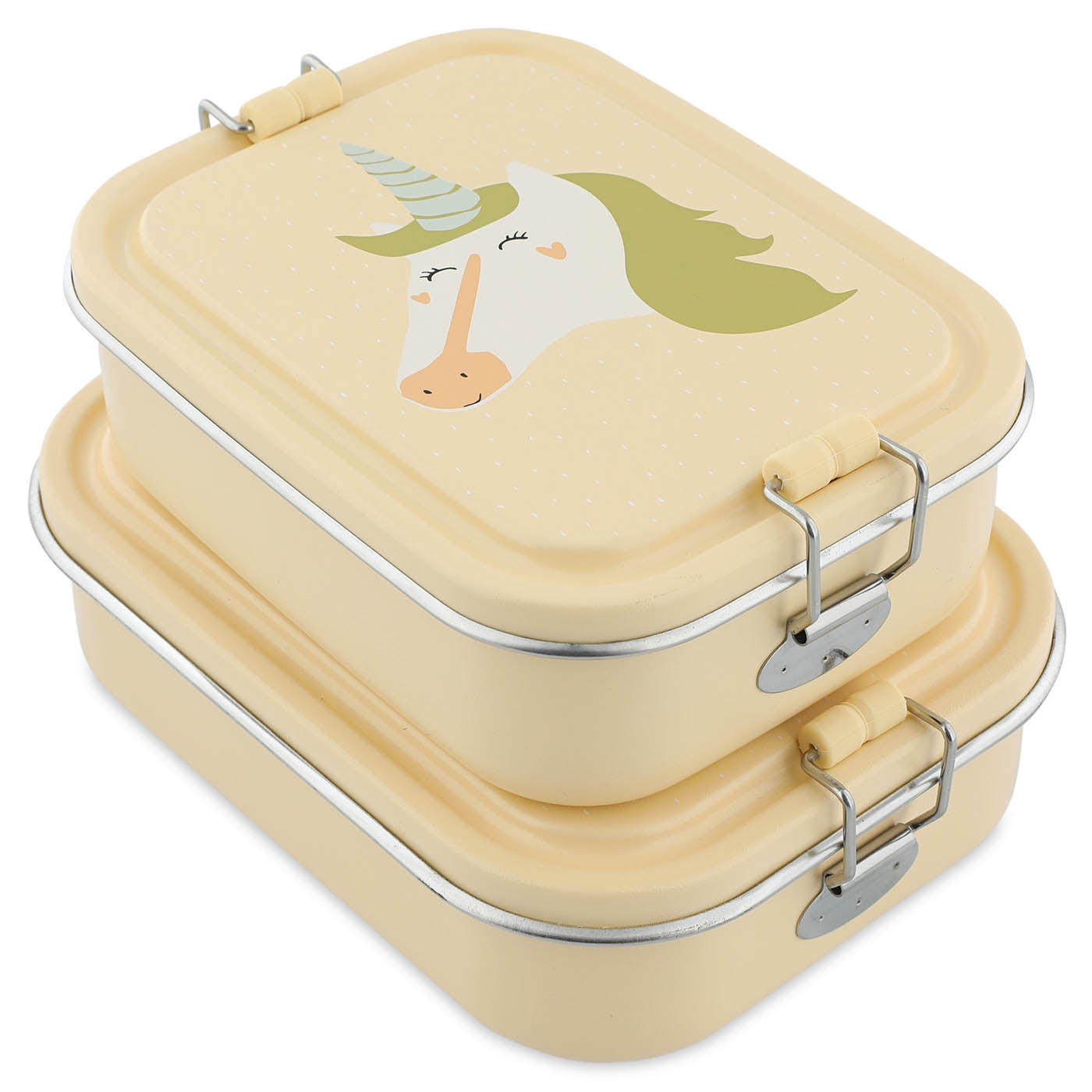 Trixie Baby Boîtes à goûter et boîtes repas Boîte repas petite Mrs. Unicorn en inox