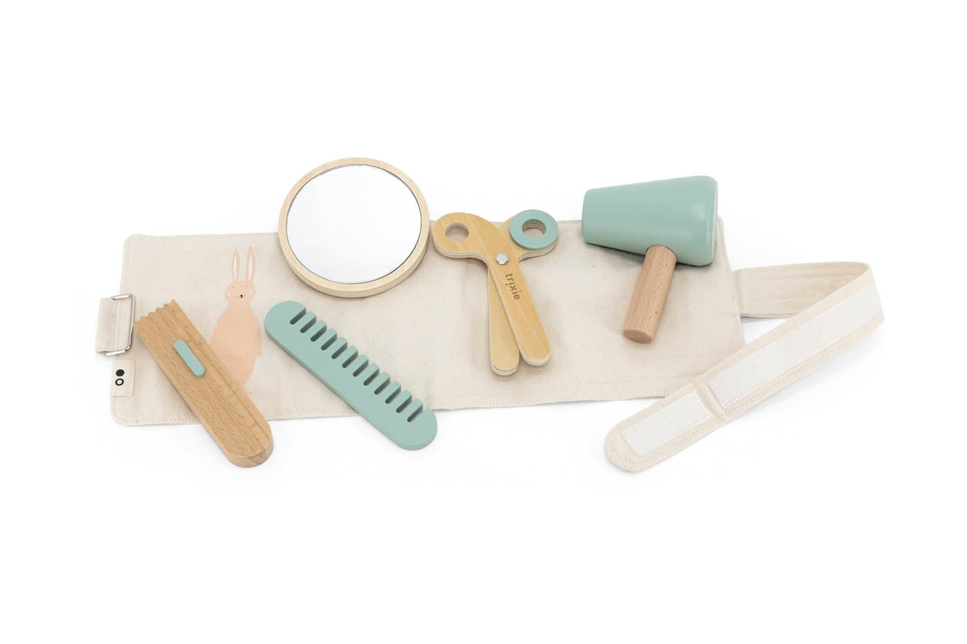 Trixie Baby Jeu symbolique Ceinture de coiffeur en bois