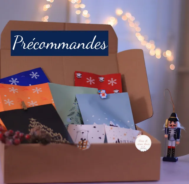 Rose et rêves dorés Noël calendrier de l’Avent artisanal précommande