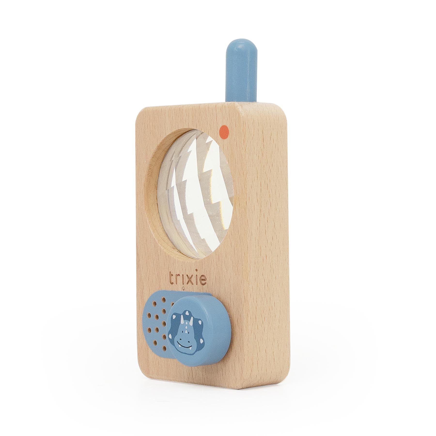 Trixie Baby Jeu symbolique Talkie-walkie en bois Mr. Triceratops