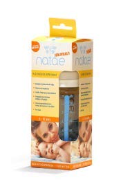 Natae Biberons biberon en verre 240 ml à tétine en caoutchouc naturel