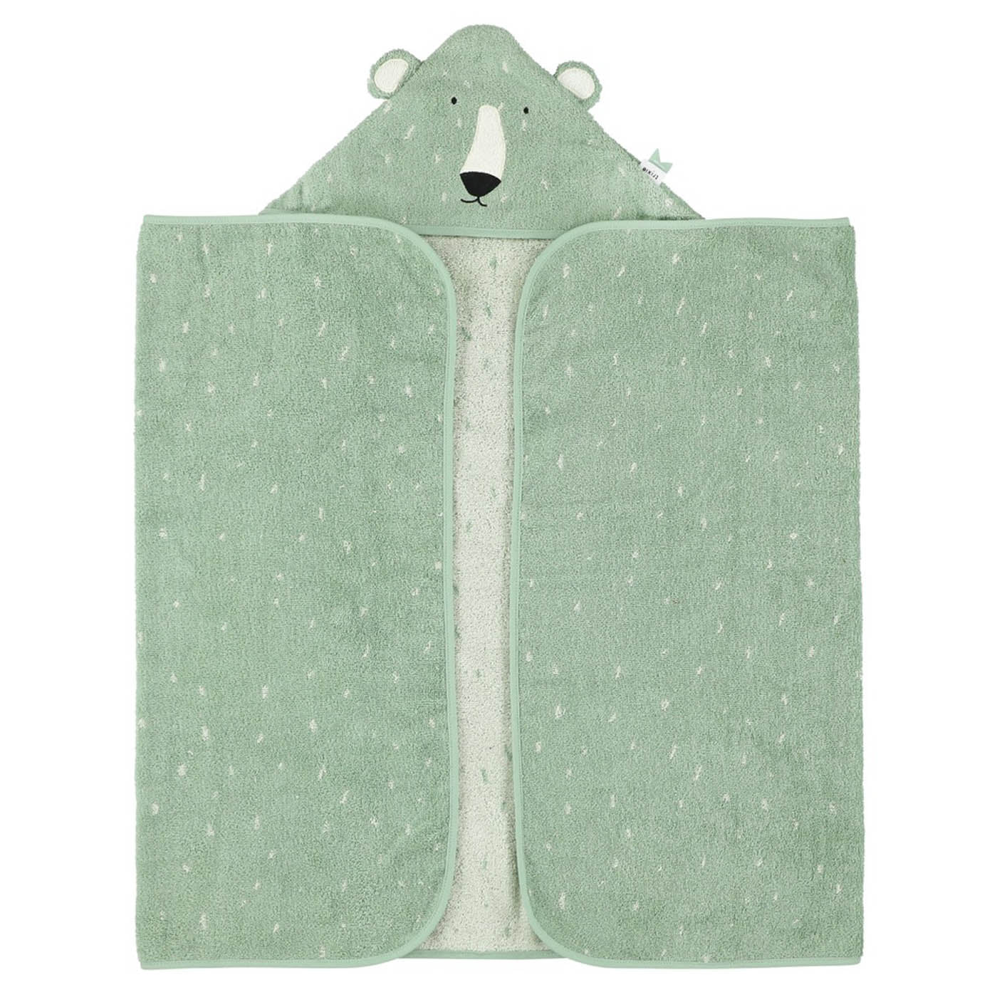 Trixie Baby Capes de bain Cape de bain 70x130cm Mr. Polar Bear coton bio
