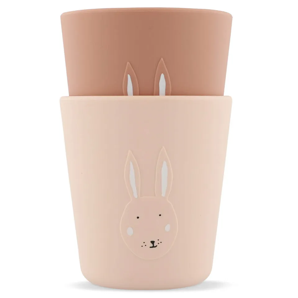 Trixie Baby Tasses et gobelets Mrs. Rabbit gobelets 2 pièces silicone alimentaire