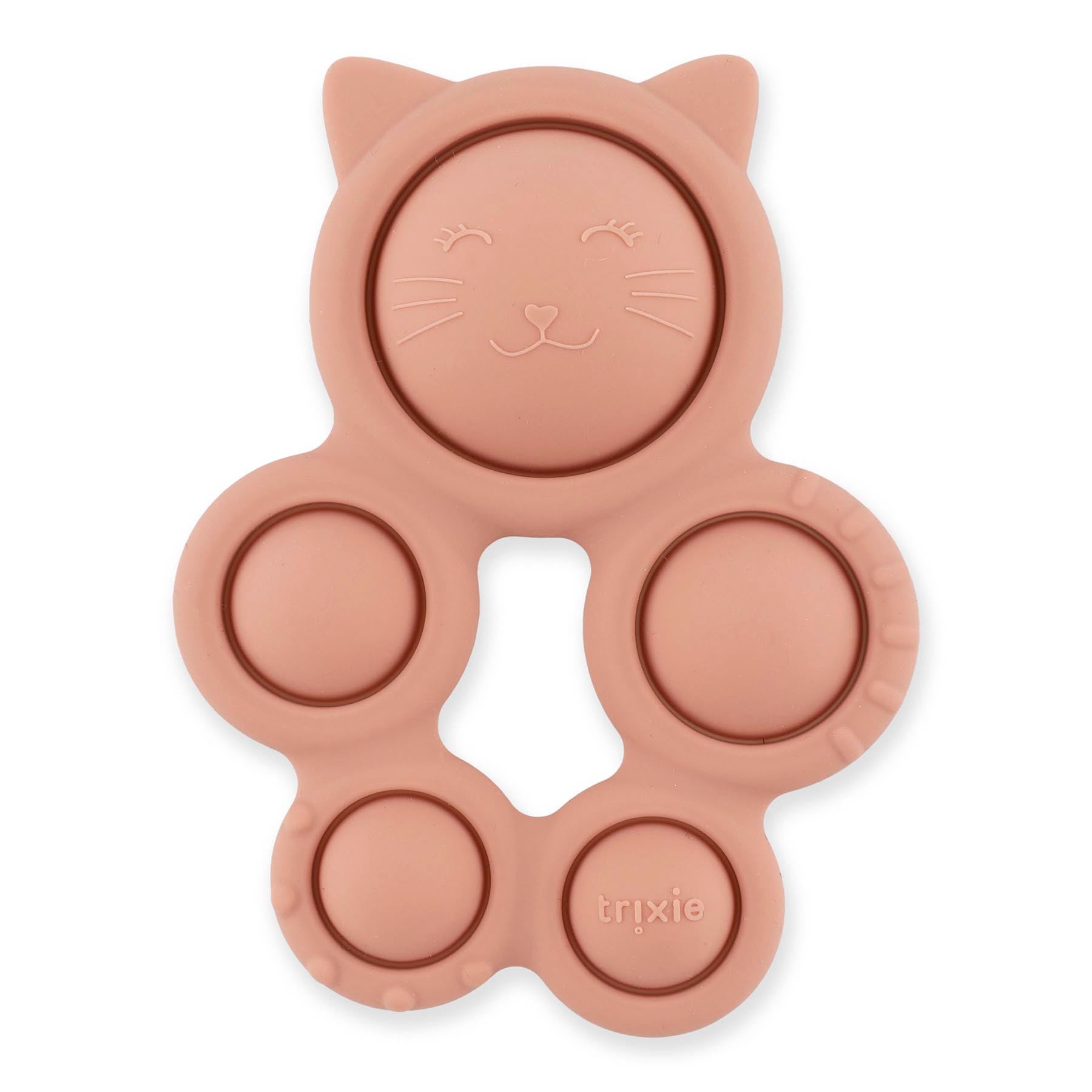 Trixie Baby Jouets sensoriels Jouet pop-it en silicone Mrs. Cat alimentaire