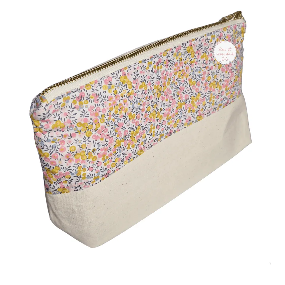 Rose et rêves dorés Trousses de toilette Jasmin trousse taille M Liberty